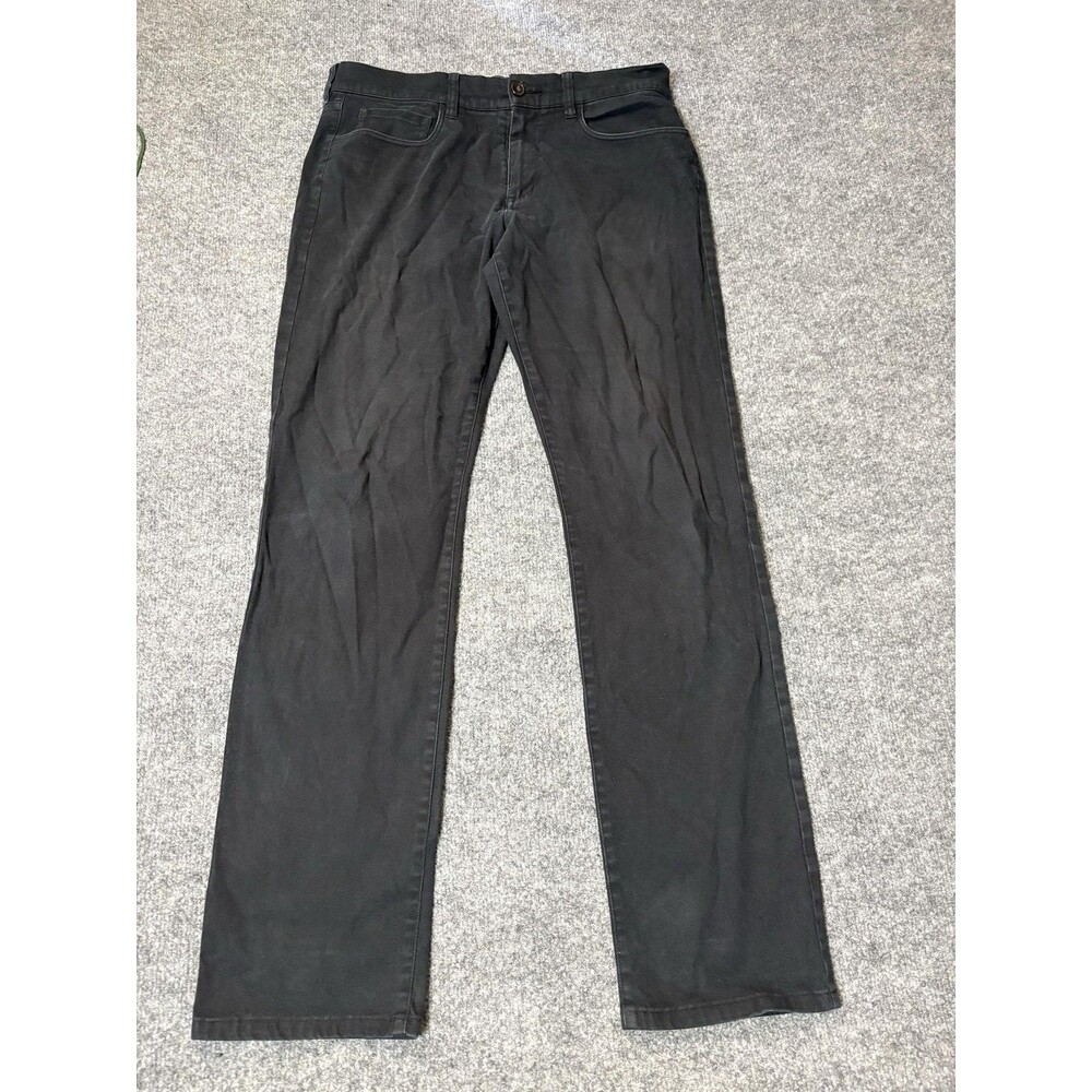 Vince Jeans Mens 32x31 Black Straight Regular Fit Stretch Denim Casual